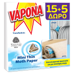 VAPONA MOTH ΧΑΡΤΙ 15+5δώρο